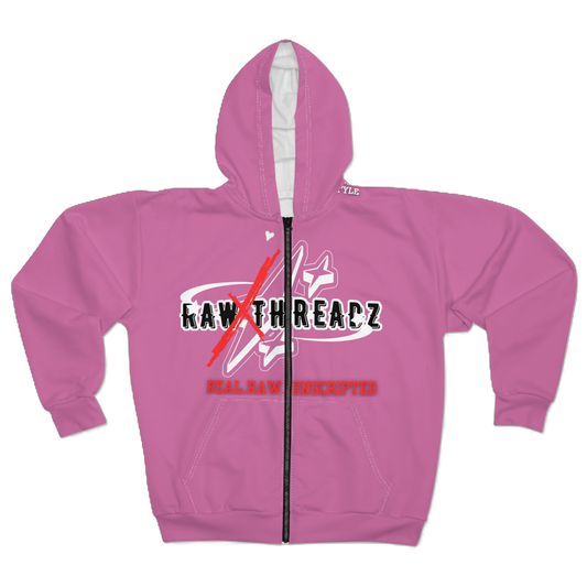 Raw ThreadZ Pink Zip Up Jacket